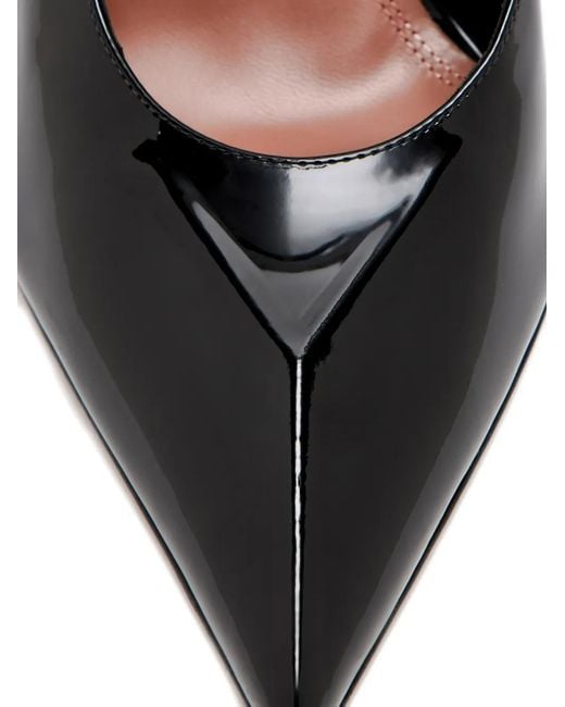 AMINA MUADDI Black Christine Patent Pointed Pumps