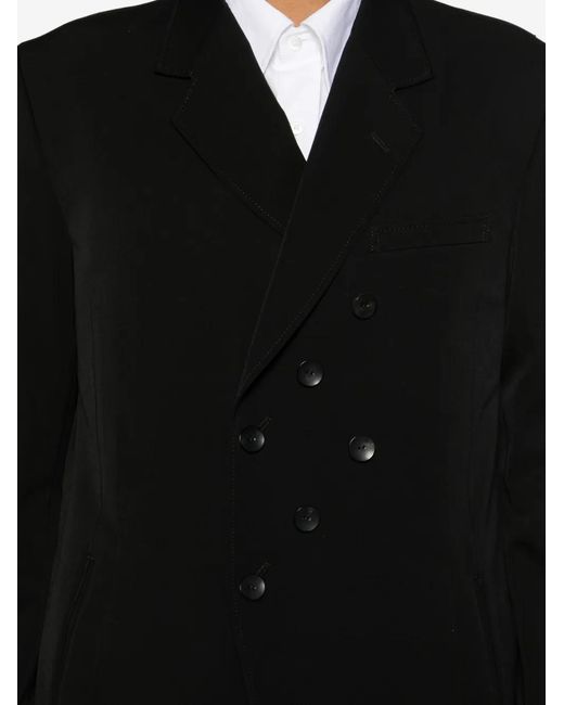 Kiko Kostadinov Black Double-Breasted Tailored Jacket for men
