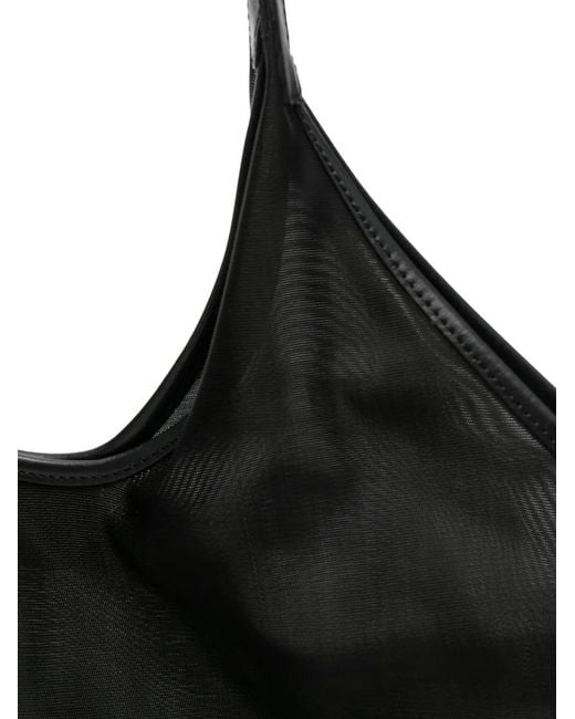 Aesther Ekme Black Grand Sac À Main Phanton À Bords En Cuir