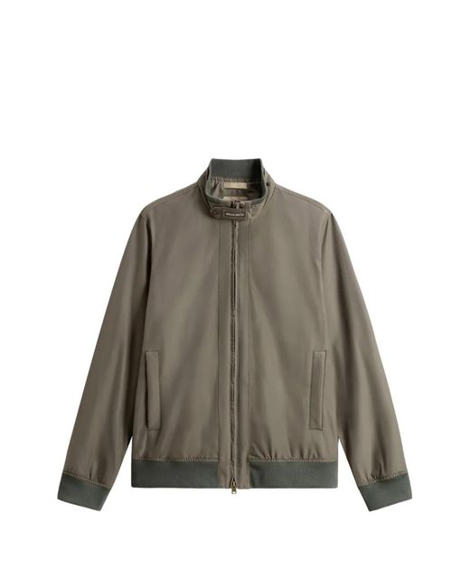 Woolrich Brown Lewis Bomber Jacket for men