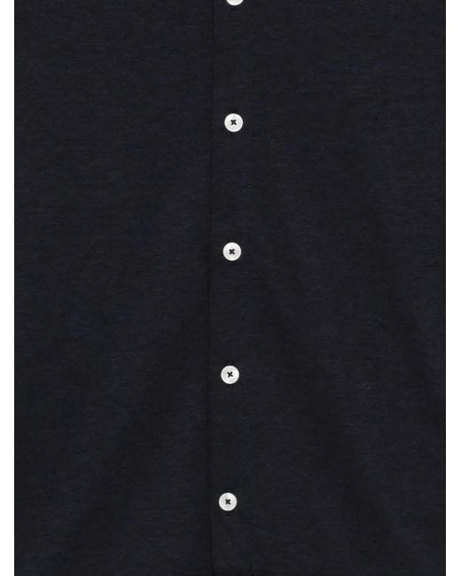 Altea Blue Knitted Shirt for men