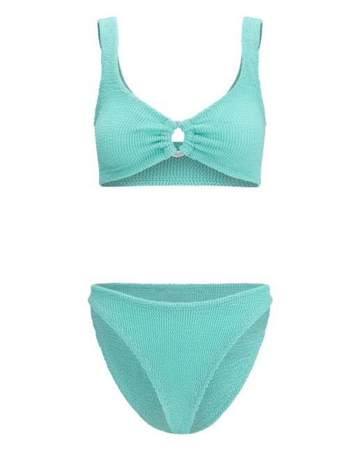 Bikini Julia Con Finitura di Hunza G in Green