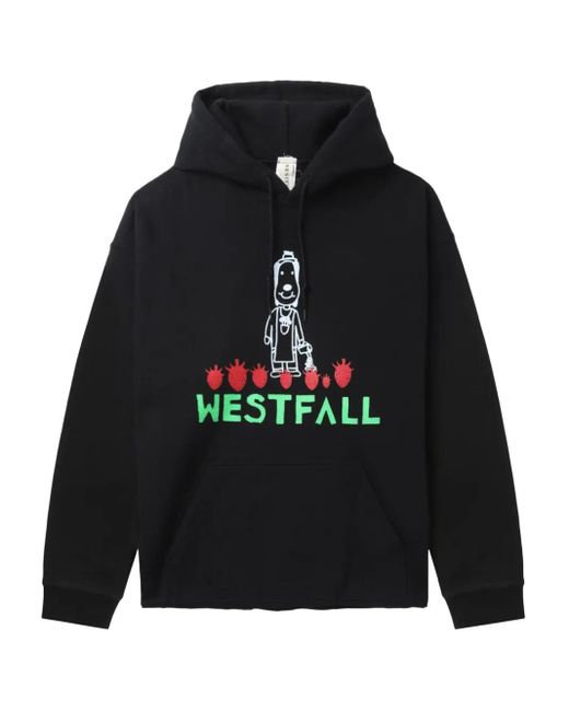 メンズ WESTFALL ロゴ パーカー Black