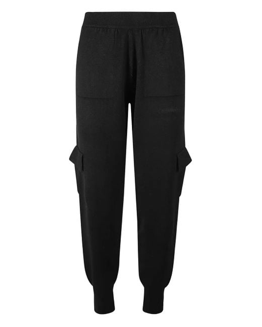 hinnominate Black Gestrickte Jogginghose mit Klappentasche