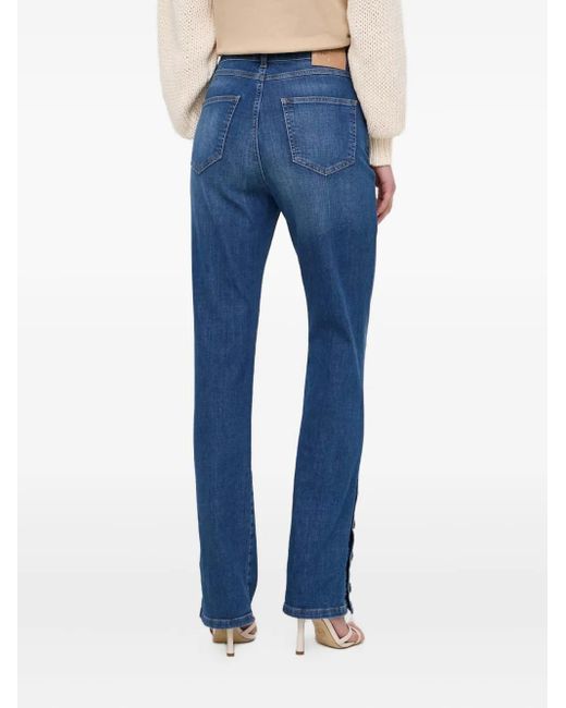 Twinset Blue Buttoned Jeans