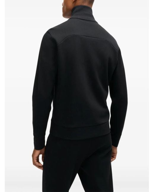 Boss Black Zipped Jumper for men