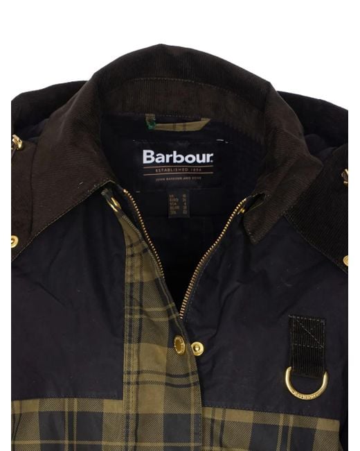 Barbour Elaine Jack Met Tartan Ruit En Rits in het Black