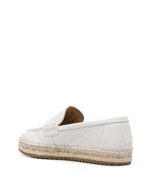 Marc O' Polo White Leather Espadrilles