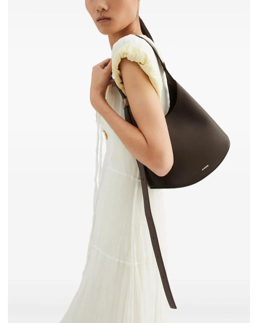 Jil Sander White Small Eldorado Shoulder Bag