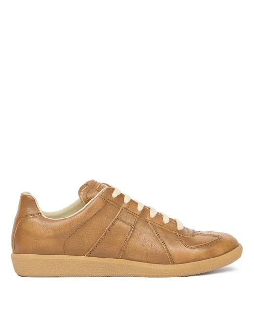 Sneakers Replica Con Design A Inserti di Maison Margiela in Brown da Uomo