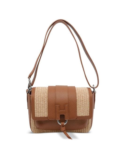 Hogan Brown Trend Flap Shoulder Bag