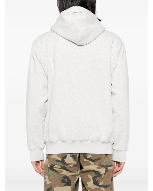 Aape By A Bathing Ape White Logo-Patch Hooded Jacket for men