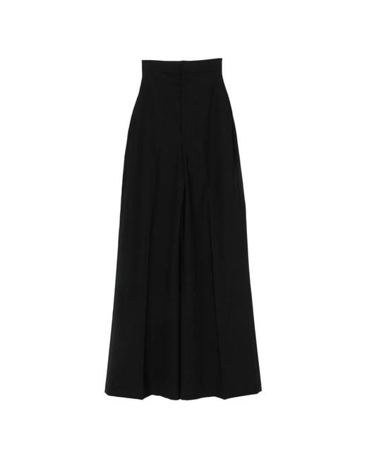 Rick Owens Black Wide-Leg Trousers