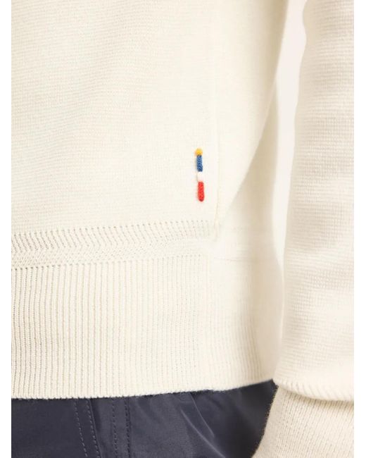 Orlebar Brown White Lennard Merino Double-Knit Sweater for men