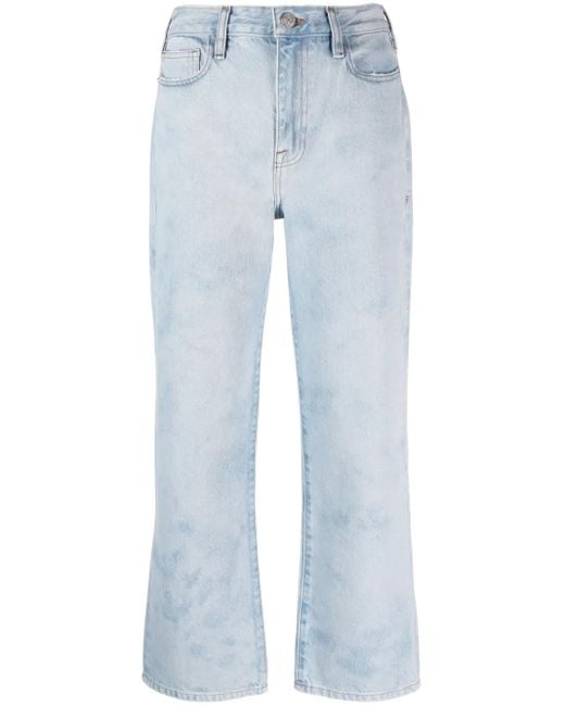 FRAME Blue Le Jane Cropped Jeans