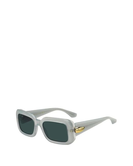 Etro Green Rectangle-Frame Sunglasses
