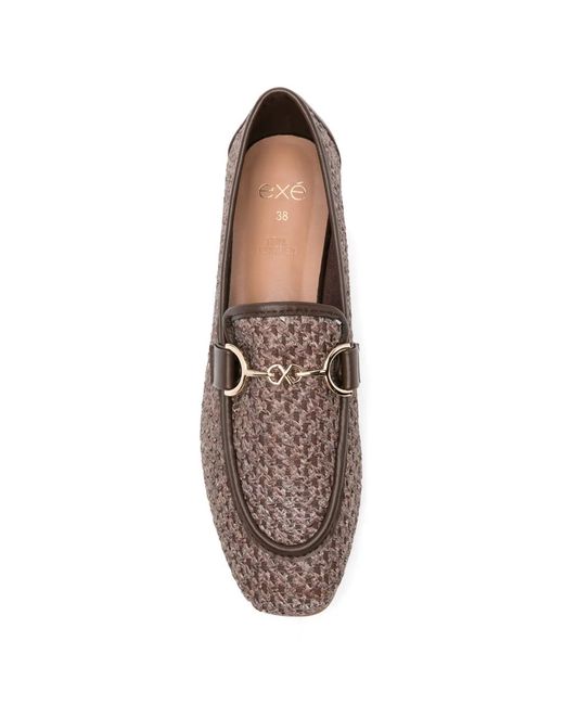 Exe' Brown Loafer Mit Horsebit
