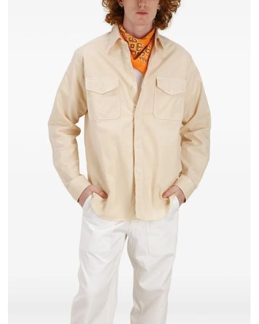 Fortela Natural Cpo Twill Chest-Pocket Shirt for men