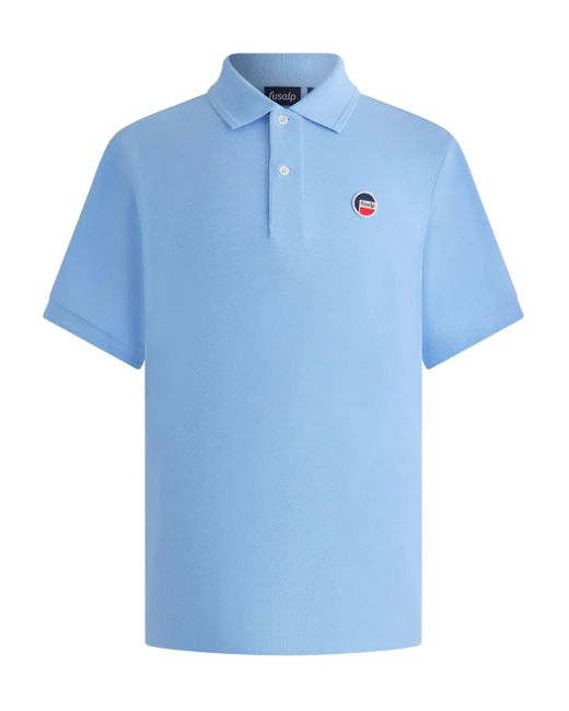 Fusalp Blue Gerlo Cotton Polo Shirt for men