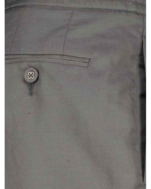 Officine Generale Gray Phill Drawstring-Waist Shorts for men