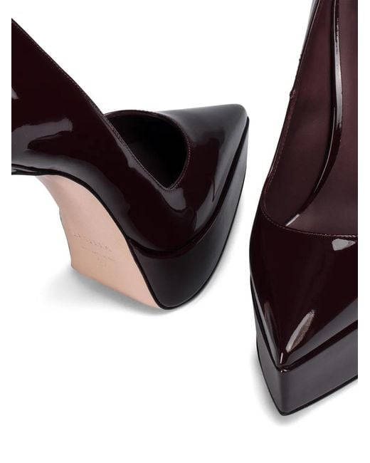 Le Silla Red 140Mm Uma Leather Heeled Pumps