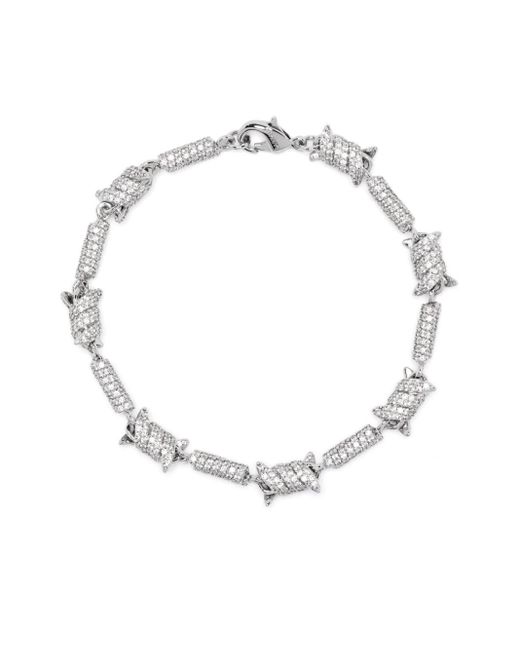 DARKAI White Barbed Wire Bracelet for men