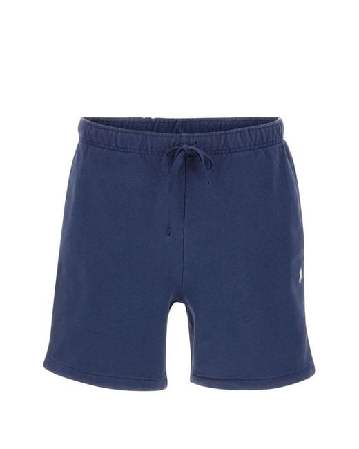 Polo Ralph Lauren Blue Loopback Drawstring Shorts for men