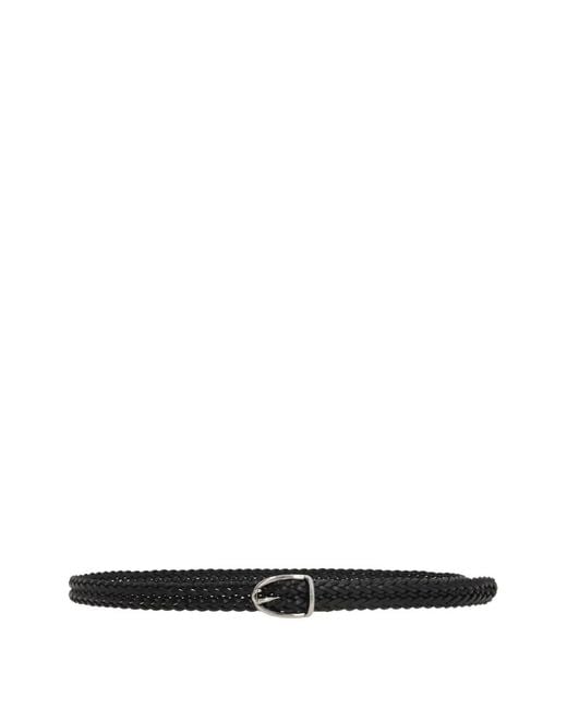 Tom Ford White Braided Leather Belt for men