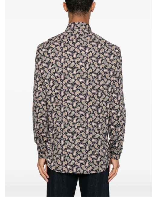 Etro Gray Roma Shirt Clothing for men