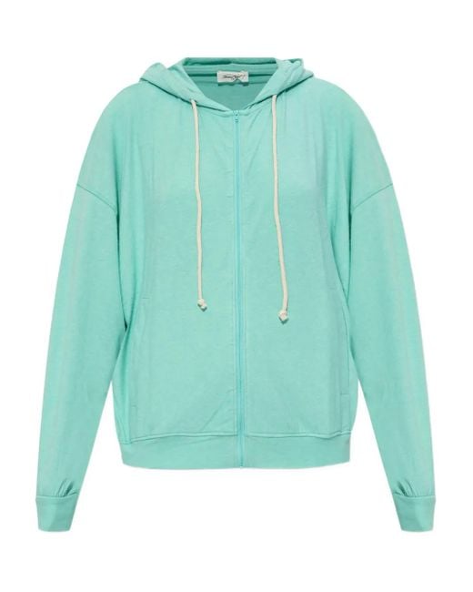 American Vintage Green Ypawood Zip-Up Hoodie