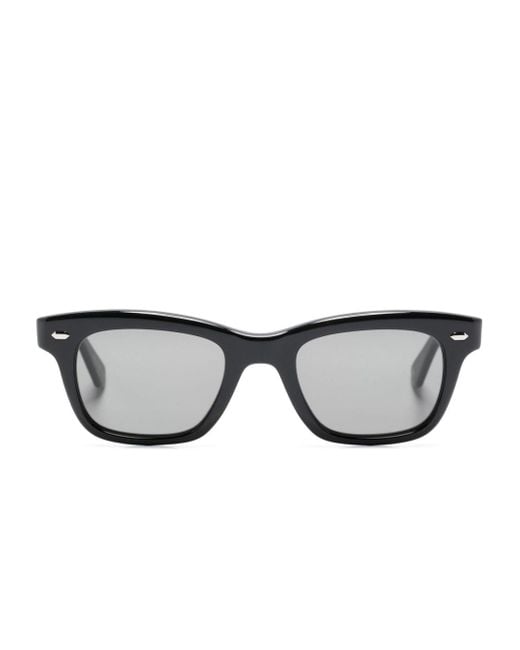 Garrett Leight Black Grove Rectangle-frame Sunglasses