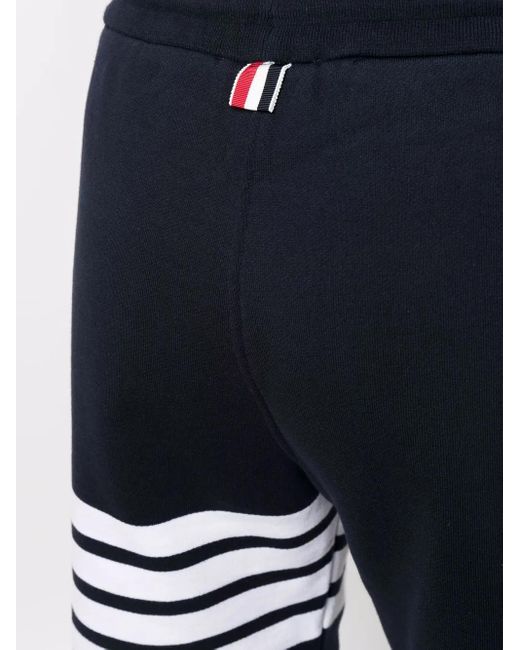 Thom Browne Blue 4-Bar Stripe Track Shorts