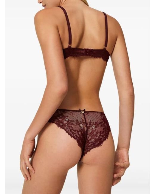 Twinset Push-Up Bh Met Kant in het Purple