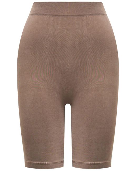 12 STOREEZ Brown High-waisted Cycling Shorts