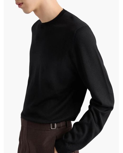 Jersey Con Cuello Redondo Prada de hombre de color Black