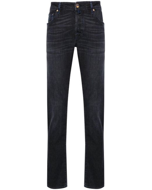 Jacob Cohen Blue Nick Mid-rise Slim-fit Jeans for men