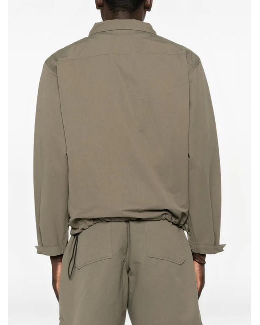 Rhude Brown Logo Coaches Jacket for men