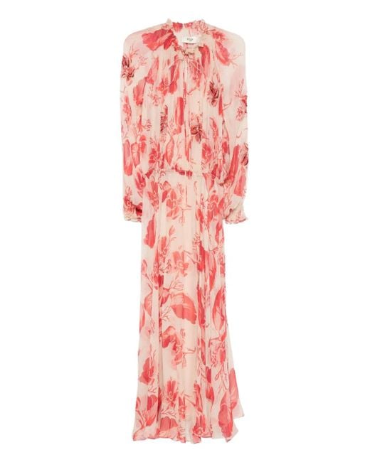 Fendi Red 'Sea Garden' Dress