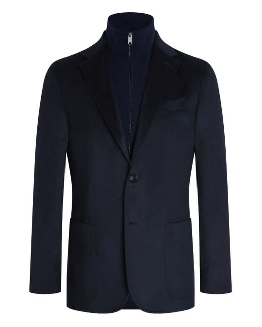 Zegna Blue Oasi Cashmere Blazer for men