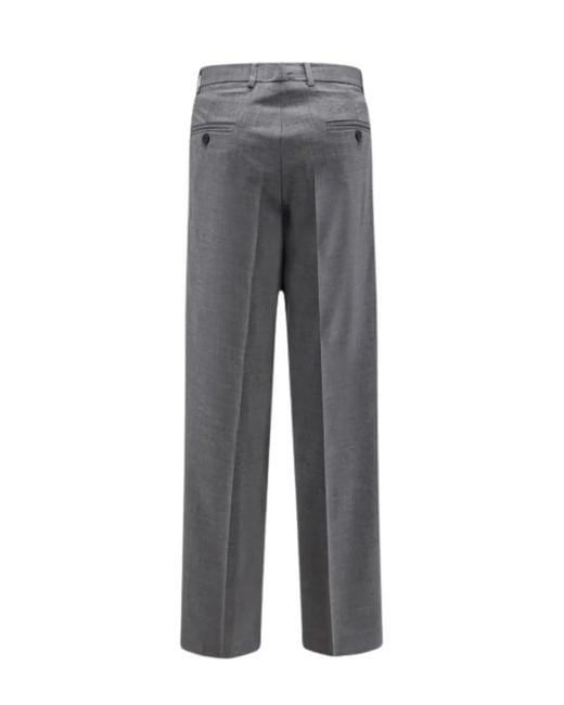 Amaranto Gray Tailored Trousers for men