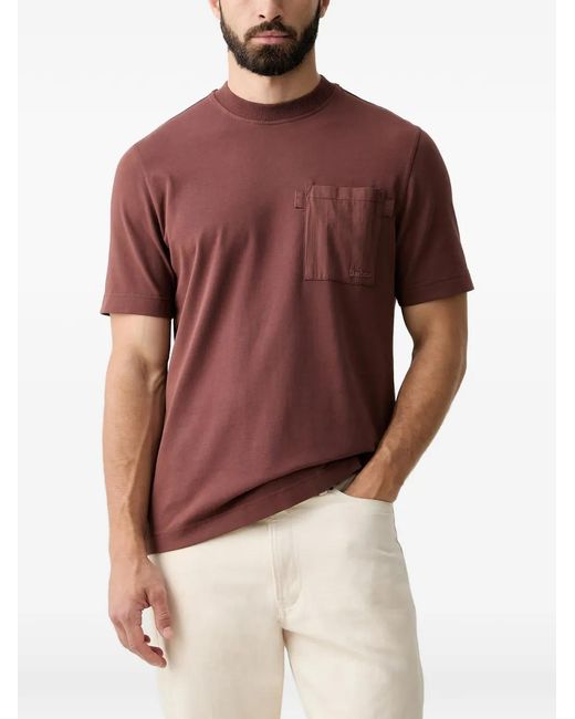 Barbour Ivergill Logo-Embroidered Patch-Pocket T-Shirt for men