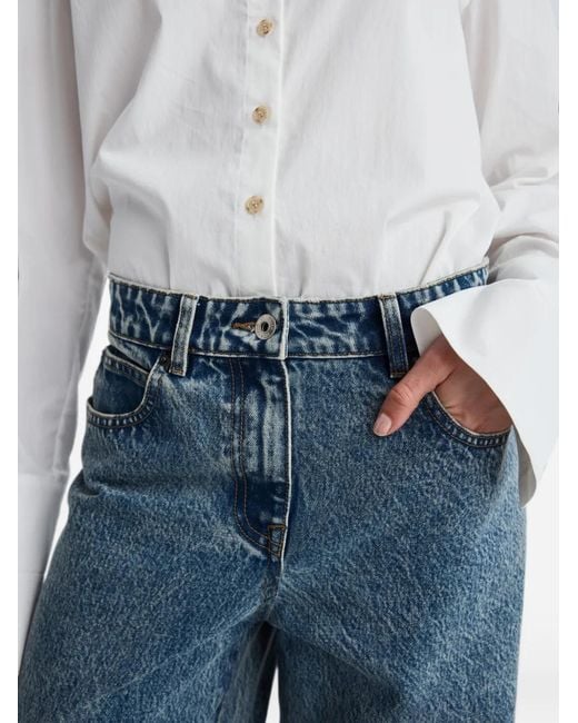 Anna Quan Blue Carlo Wide-Leg Jeans