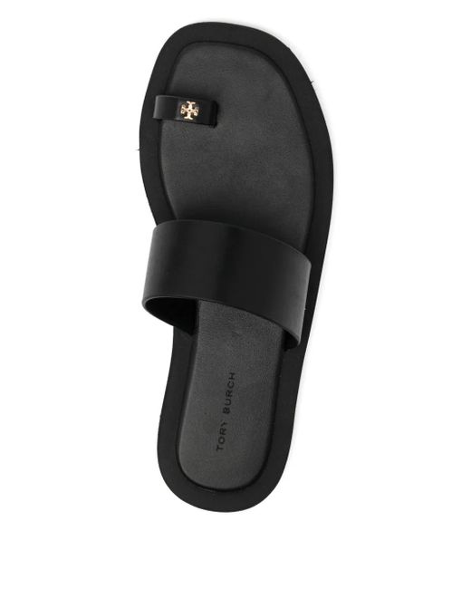 Tory Burch Black Square Toe Sandals