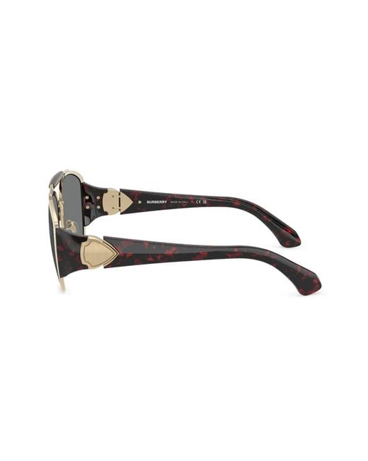 Burberry Gray Pilot-Frame Sunglasses