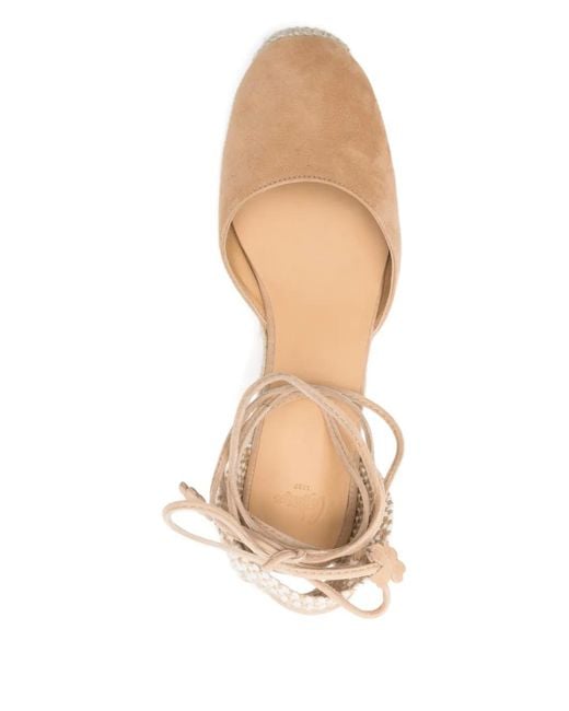 Castaner Natural Carina Tie Ankle Espadrilles
