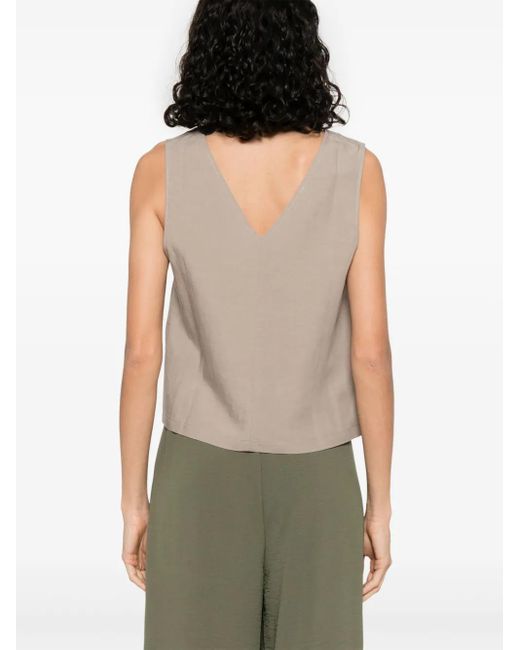 MOUTAKI Natural Oberteil mit Slub-Struktur