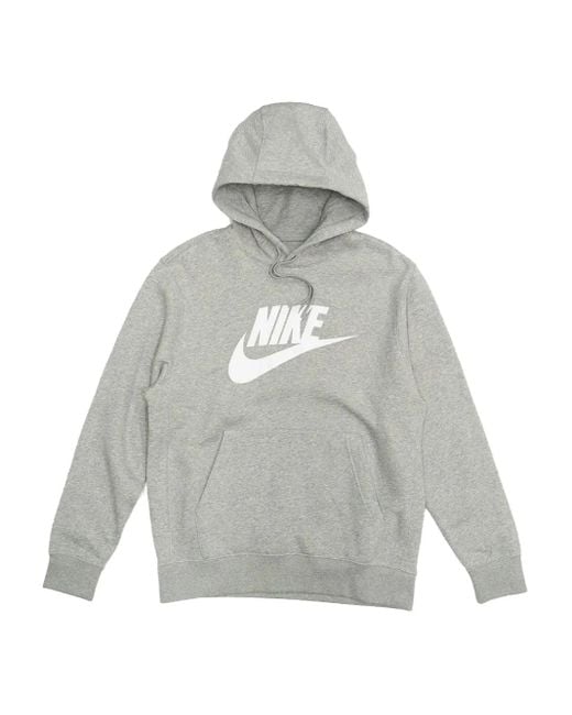 Felpa Club Fleece Con Cappuccio di Nike in Gray da Uomo