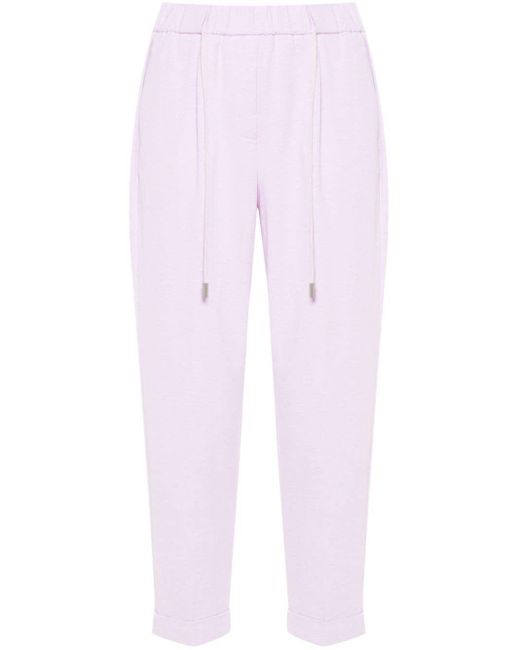 Pantalon de jogging chiné Peserico en coloris Pink