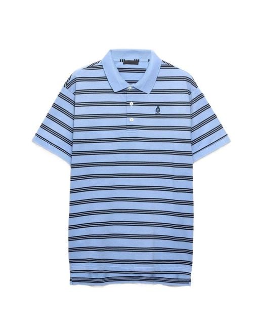 Polo Con Efecto Teñido Prada de hombre de color Blue