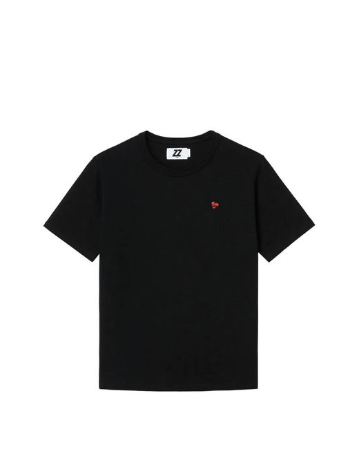 Izzue Black Heart-Motif T-Shirt